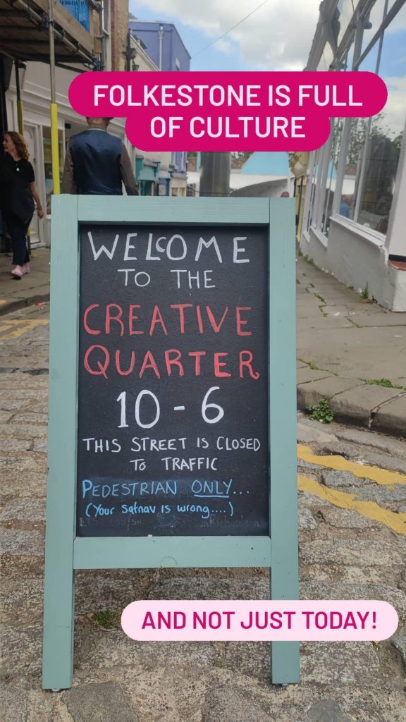 Signage for Folkestone Creative Quarter.