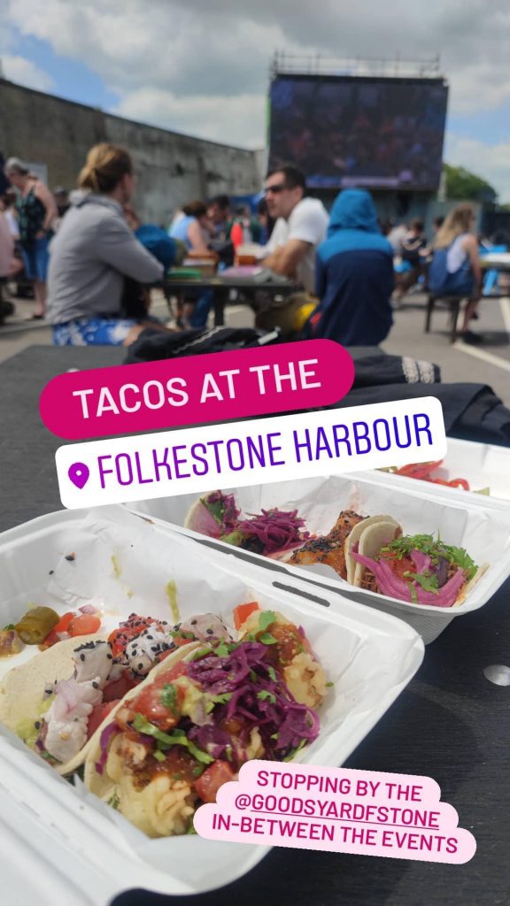 Tacos at Folkestone Harbour.