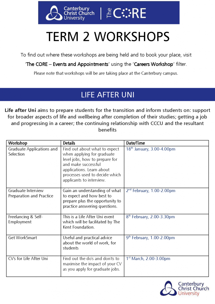life-after-uni-workshops-term-2-update