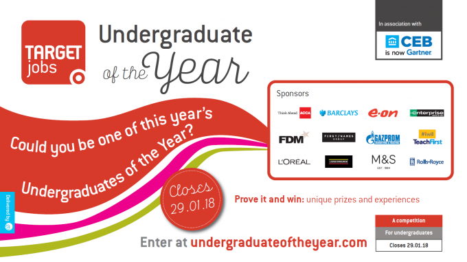 Undergraduate of the Year Awards 2018! – Closing 29th January