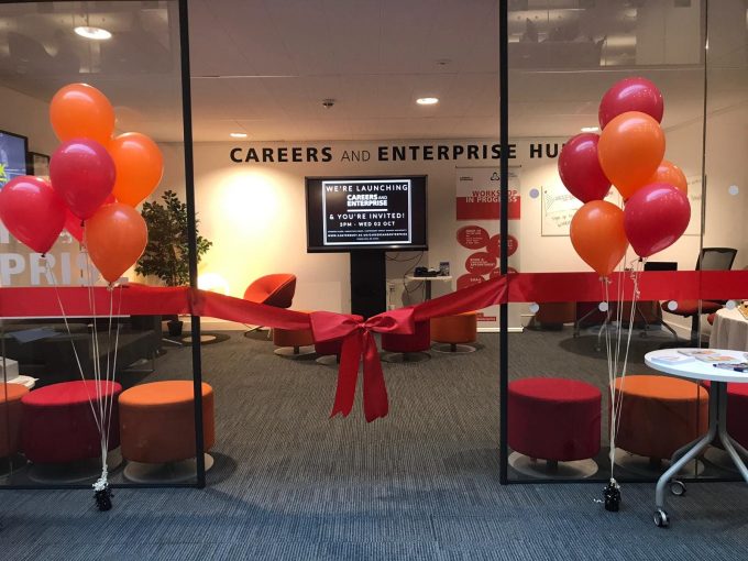 Pulling the Ribbon – Presenting the Careers and Enterprise Hub!