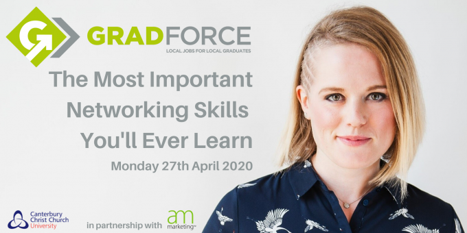 BOOK NOW: The Most Important Networking Skills You’ll Ever Learn (Get Hired!) Monday 27th April 14:30pm