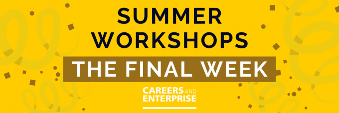 Summer Workshops: The Final Week