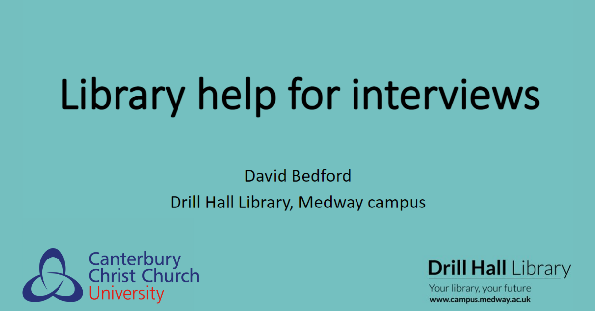Library help for interviews