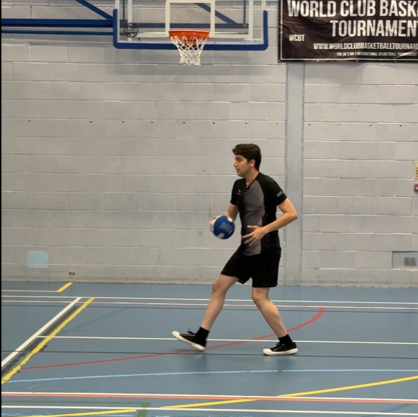 Homi playing dodgeball