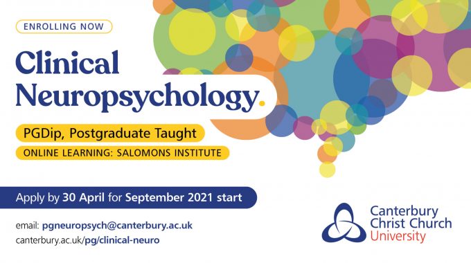 NEW! PGDip in Clinical Neuropsychology at Salomons