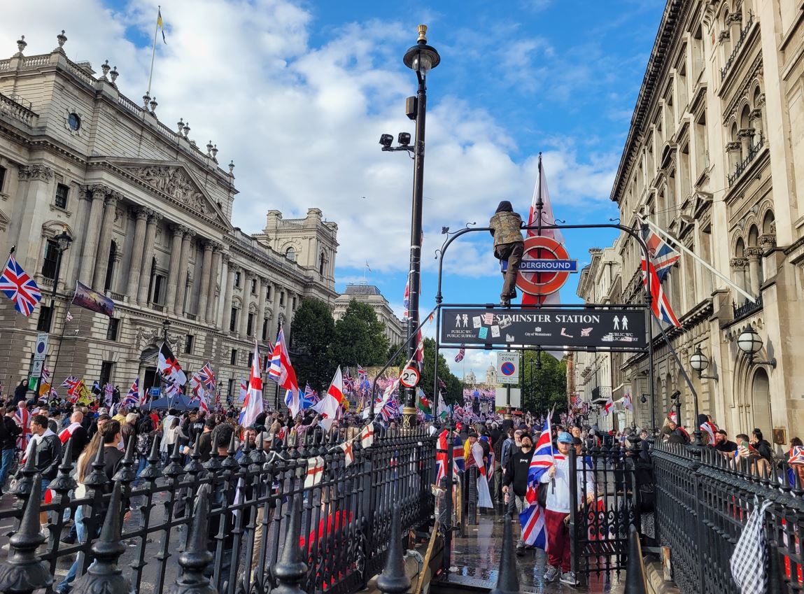 London anti-immigration protests in London