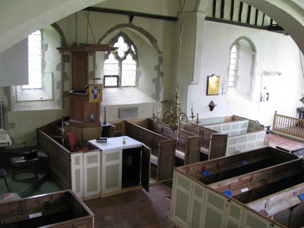 Stelling Minnis - a fascinating parish church. Stelling Minnis - note how the pulpit is the focus for the congregation Photo: Imogen Corrigan