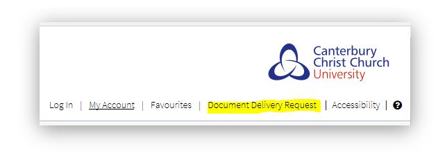 The Document Delivery service - Available from the LibrarySearch page once you log in.