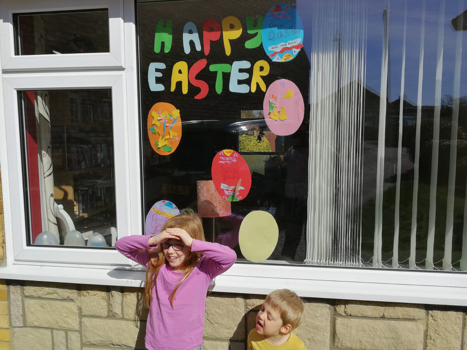 Happy Easter window display