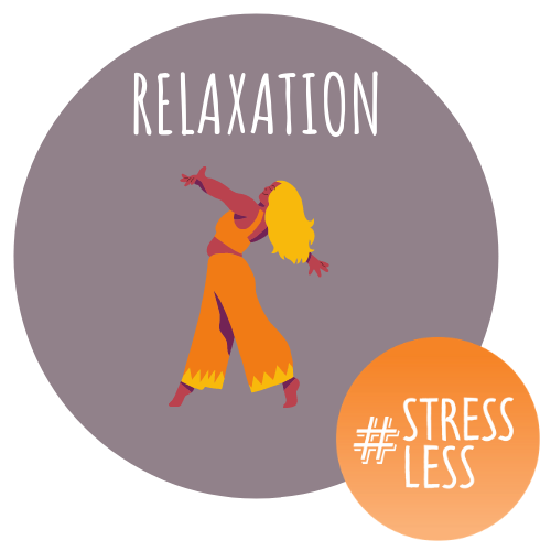 Relaxation circular stressless logo