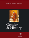 Journal cover: gender and history