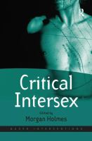 Book cover: critical intersex