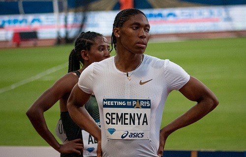 Image of Caster Semenya at one of her track events