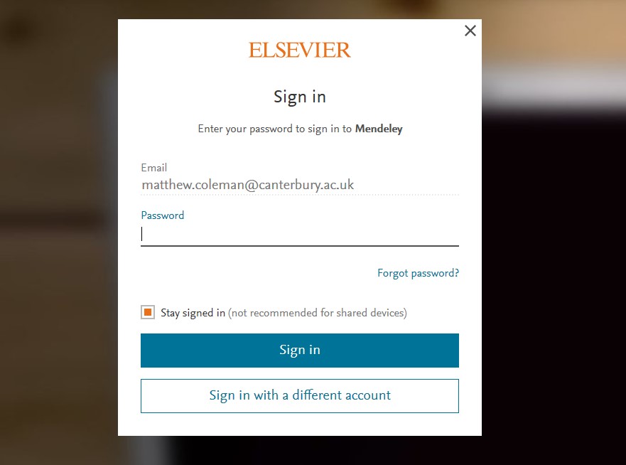 A screenshot indicating where to enter your password.