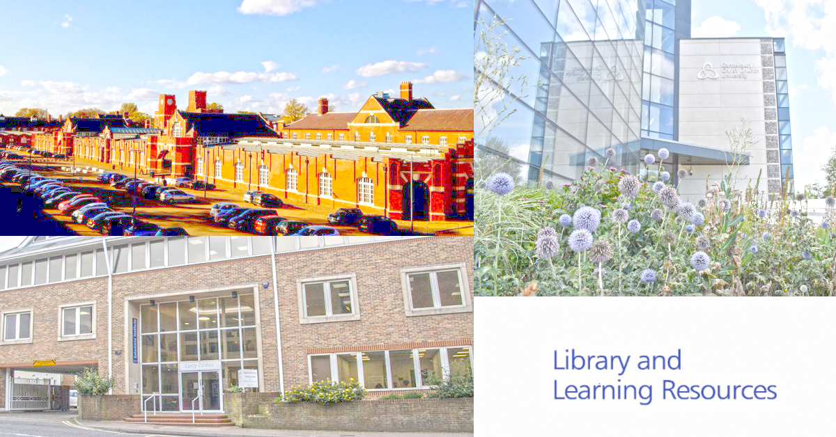 Augustine House, Drill Hall Library (Medway) and the Salomons Institute for Applied Psychology Library