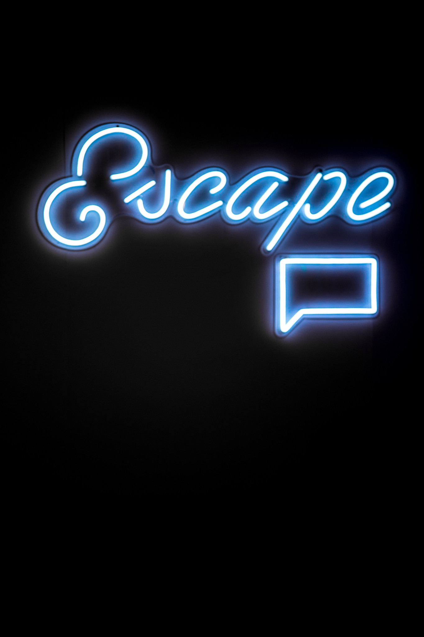 Black box with the word escape