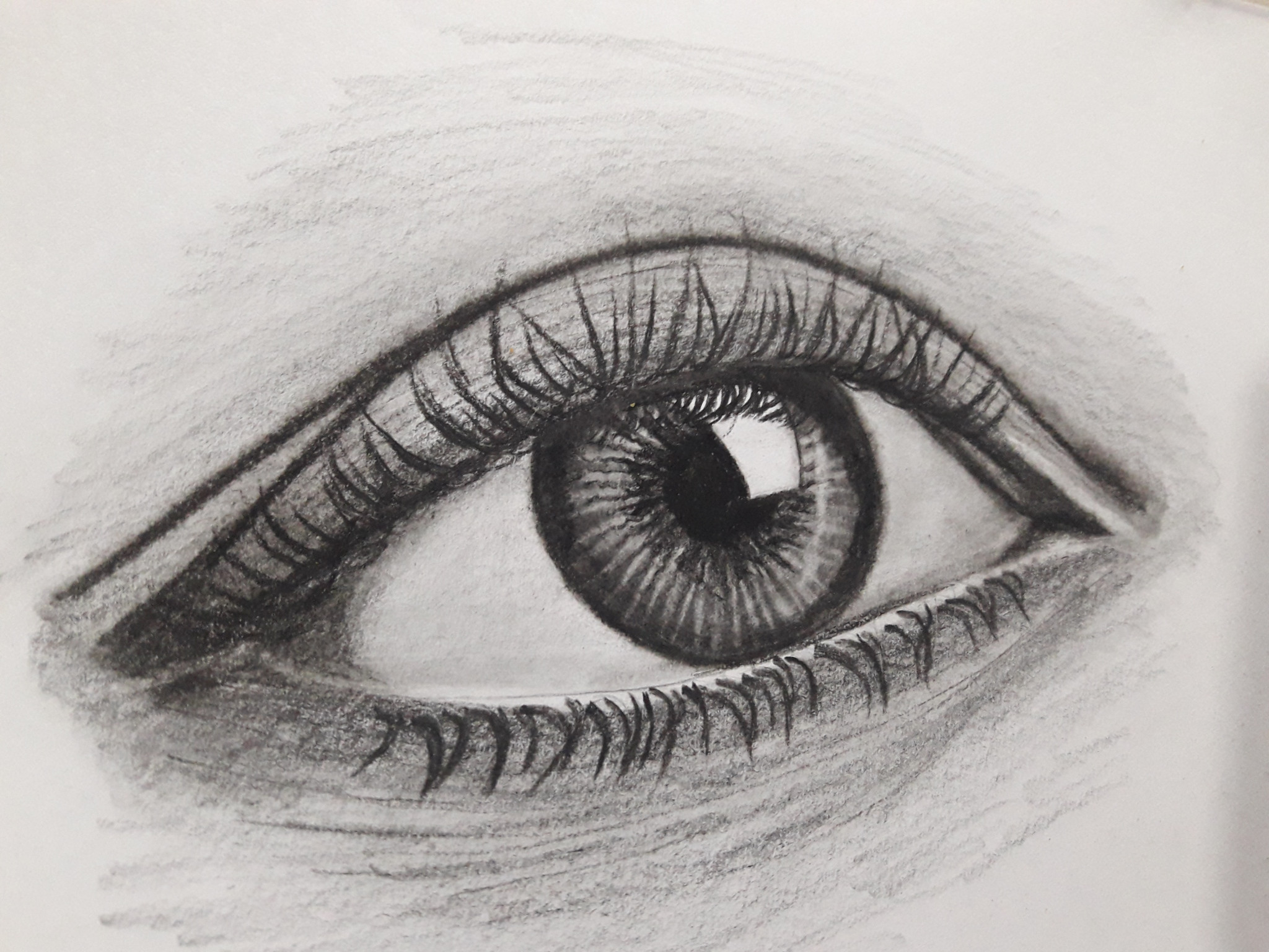 drawing of an eye
