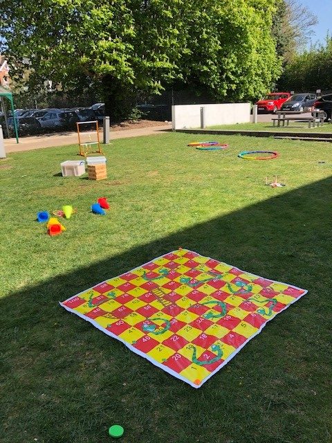 giant snakes and ladders