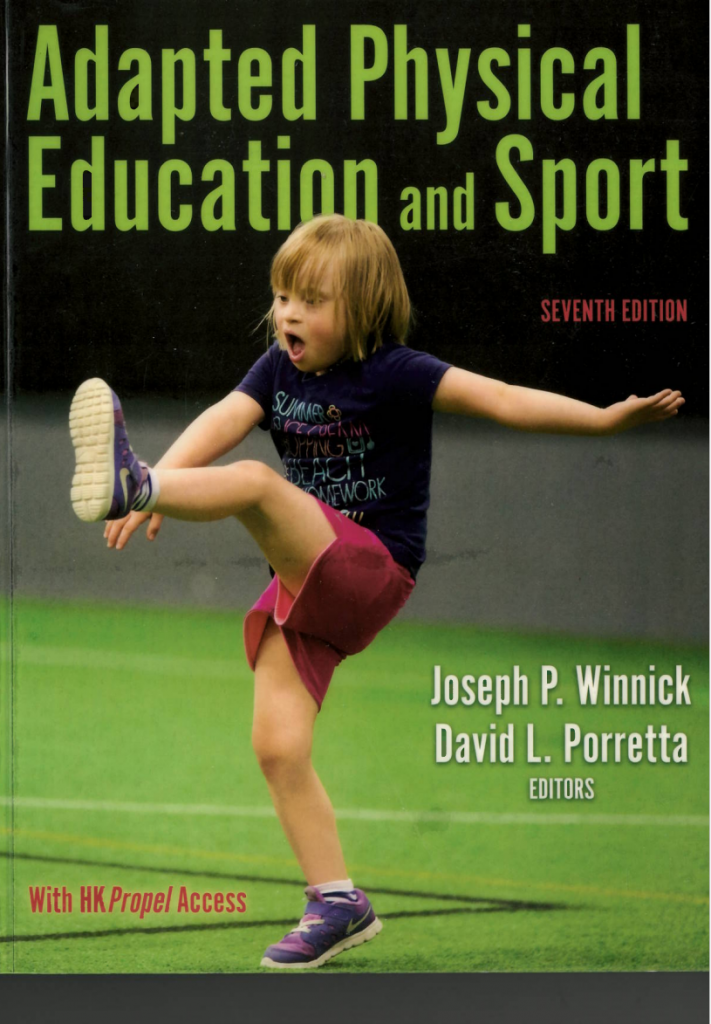 Book cover for ' adapted physical education and sport'