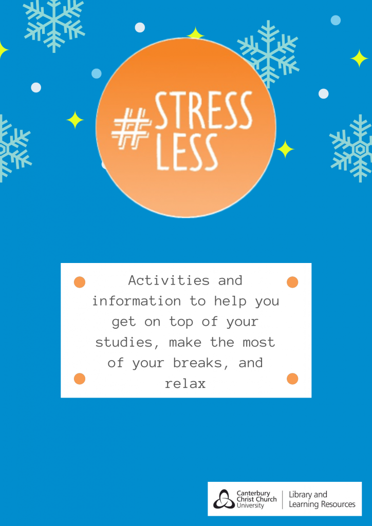 The front cover of our new pick up and go activity booklet, with a winter theme, the stressless logo and brief introduction
