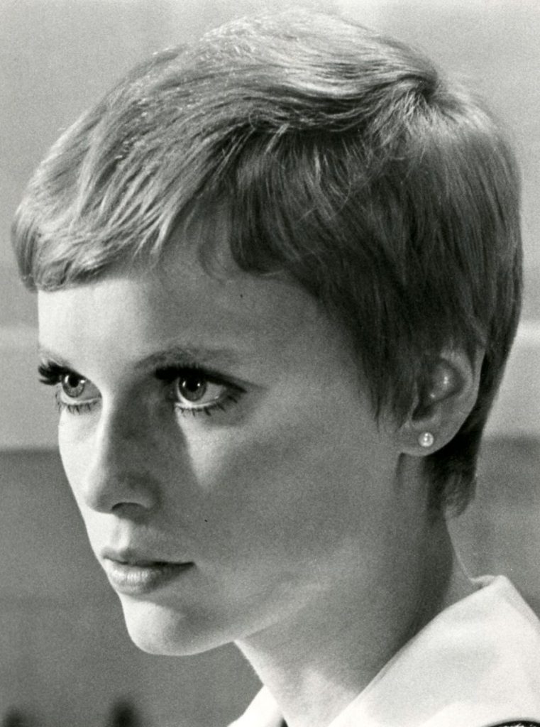 Mia Farrow from Rosemary's baby with hairstyle by Sydney