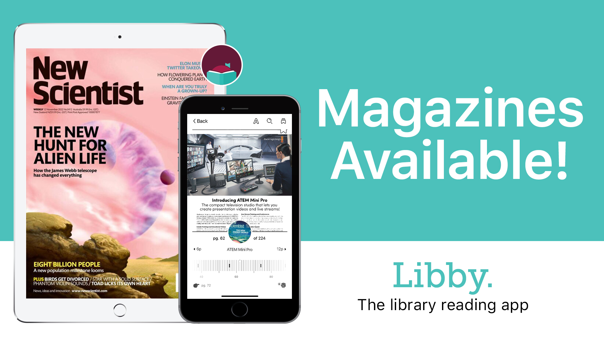 Cancel your magazine subscription now! Get Libby instead!