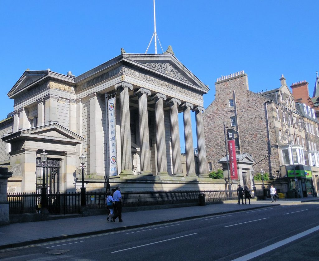 A photo of the Surgeons Hall on a sunny day. 2013
