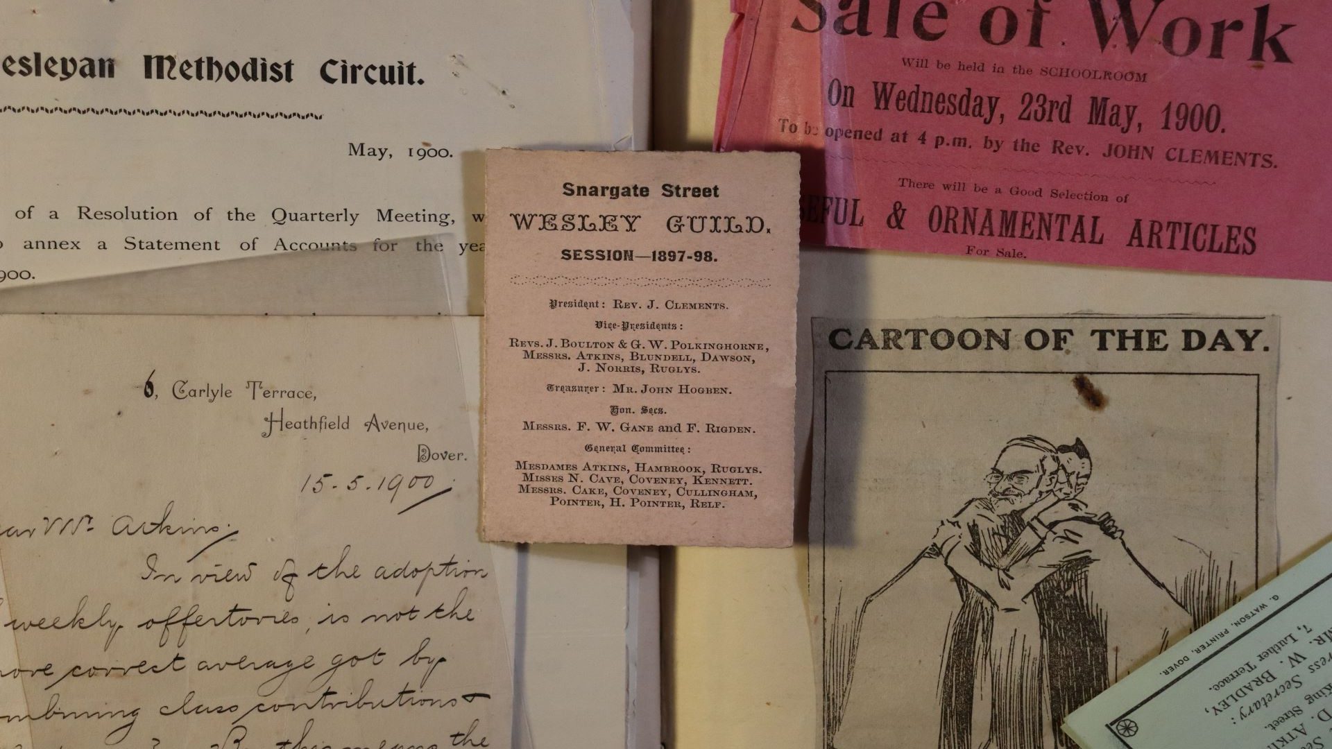The Dover Wesleyan Methodist Scrapbook at the Maison Dieu