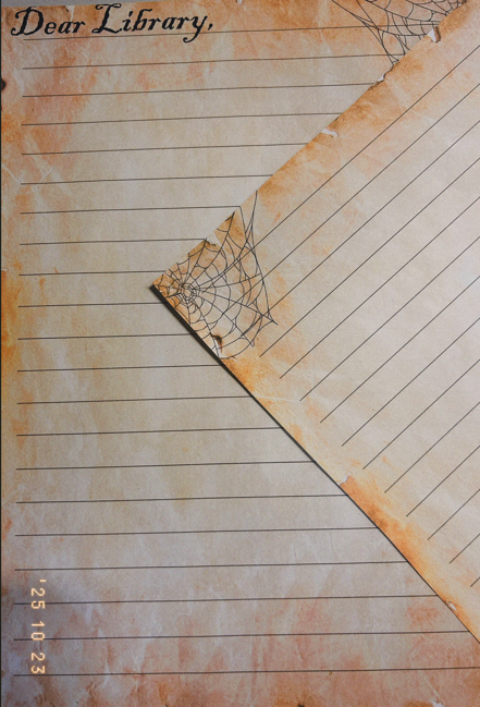 Photo of letter writing paper.