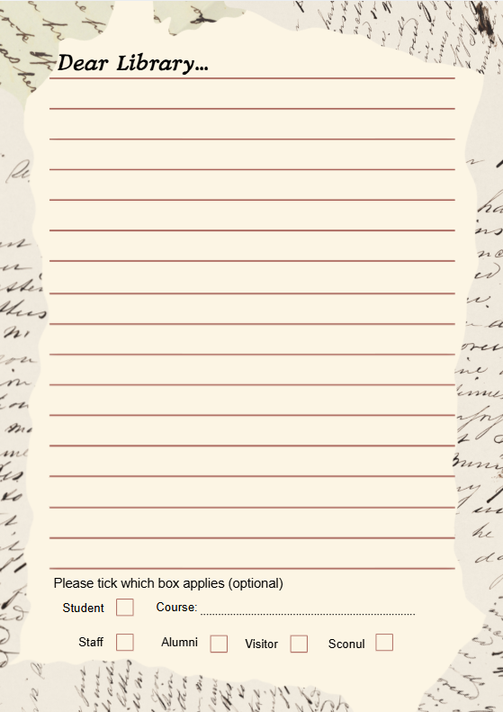 Library letter template 