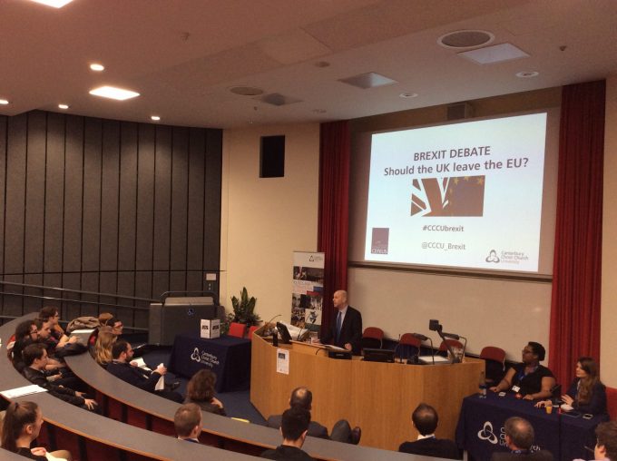Student-run ‘Brexit’ debate marks ten years of Politics and International Relations at CCCU