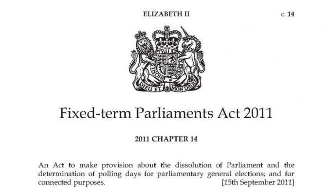 Politics Always the Final Arbiter – The (Not So) Fixed-term Parliaments Act