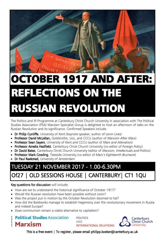 October 1917 and After: Reflections on the Russian Revolution
