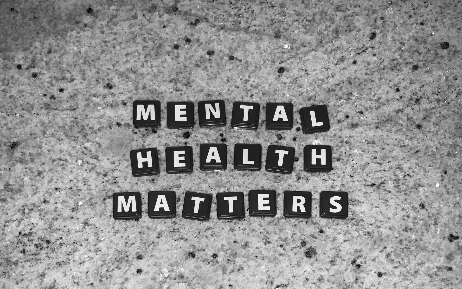 tiles spelling mental health matters