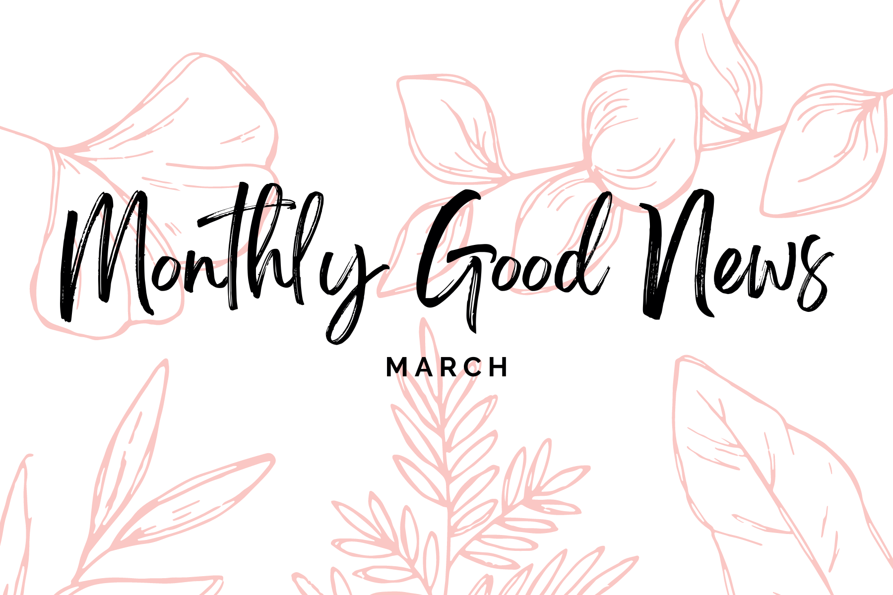 Monthly Good News #7: March