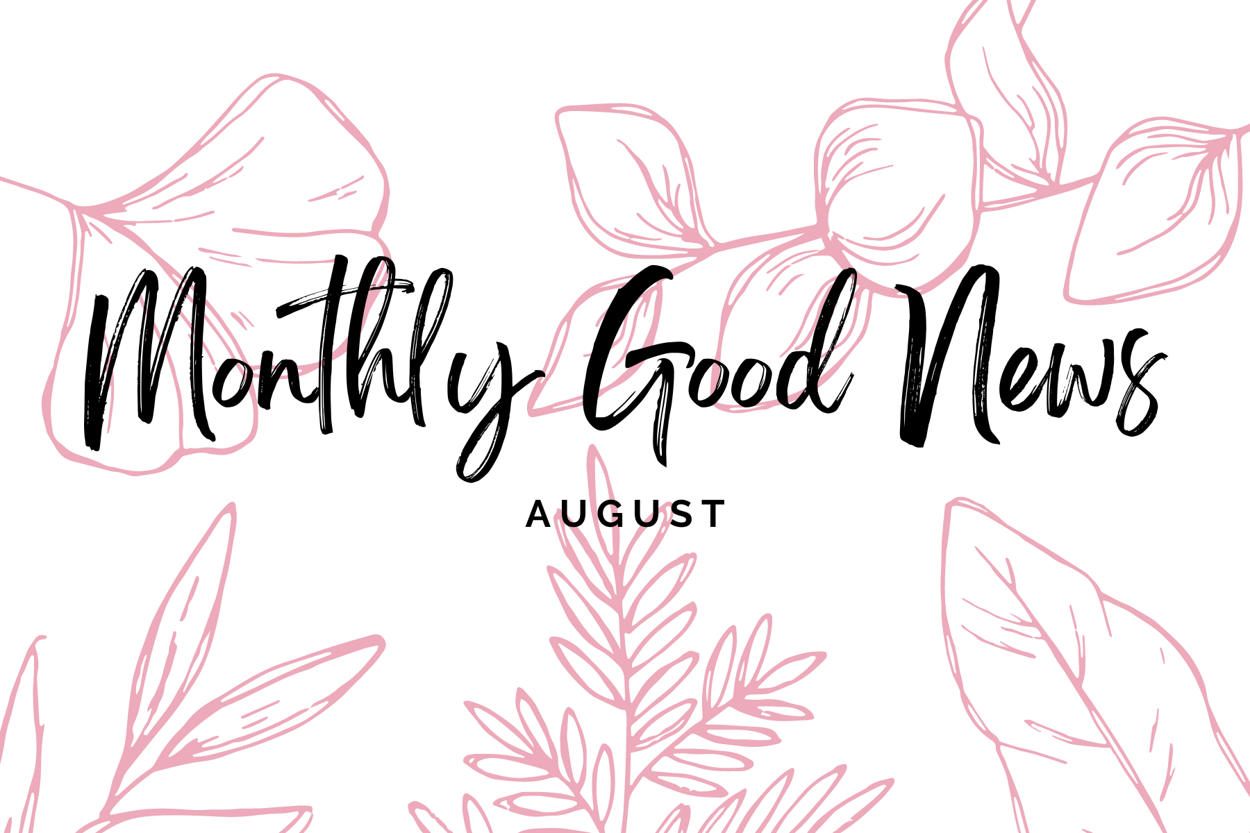 Monthly Good News #12: August